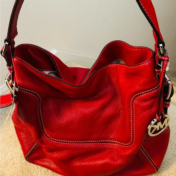 Michael Kors Handbags - Michael Kors Brookville Red, NWT, Red Leather